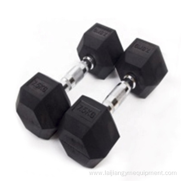 Wholesale Gym Rubber Weights Hexagonal Hex Dumbbell Set